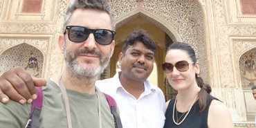Happy client on a Rajasthan Trip Travels tour