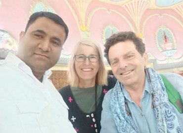 Happy client on a Rajasthan Trip Travels tour